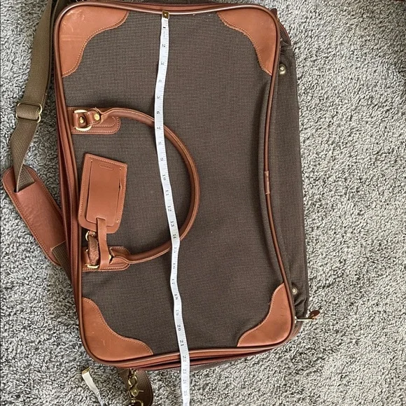 Coach TRAVELWEAVE Duffel 0565 Made in USA 1995 Leather Trim, Brass Hardware YKK - Picture 14 of 16